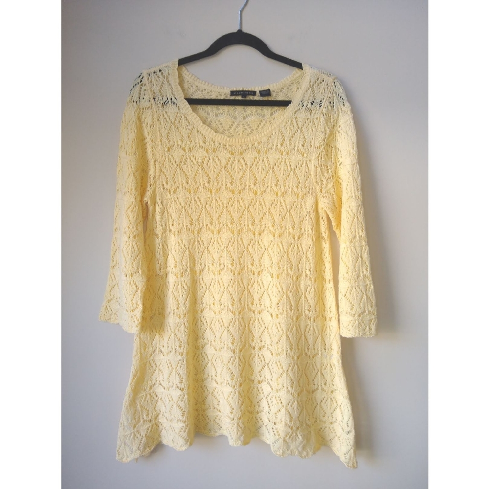 Jeanne Pierre 100% cotton knit top.